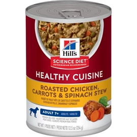 HILL'S Science Diet Canine Adult 7+ Healthy Cuisine Roasted Chicken, Carrots & Spinach Stew 12.5oz