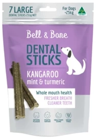 BELL & BONE Dental Sticks - Kangaroo Mint and Turmeric