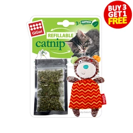 GIGWI Refillable Catnip Bear
